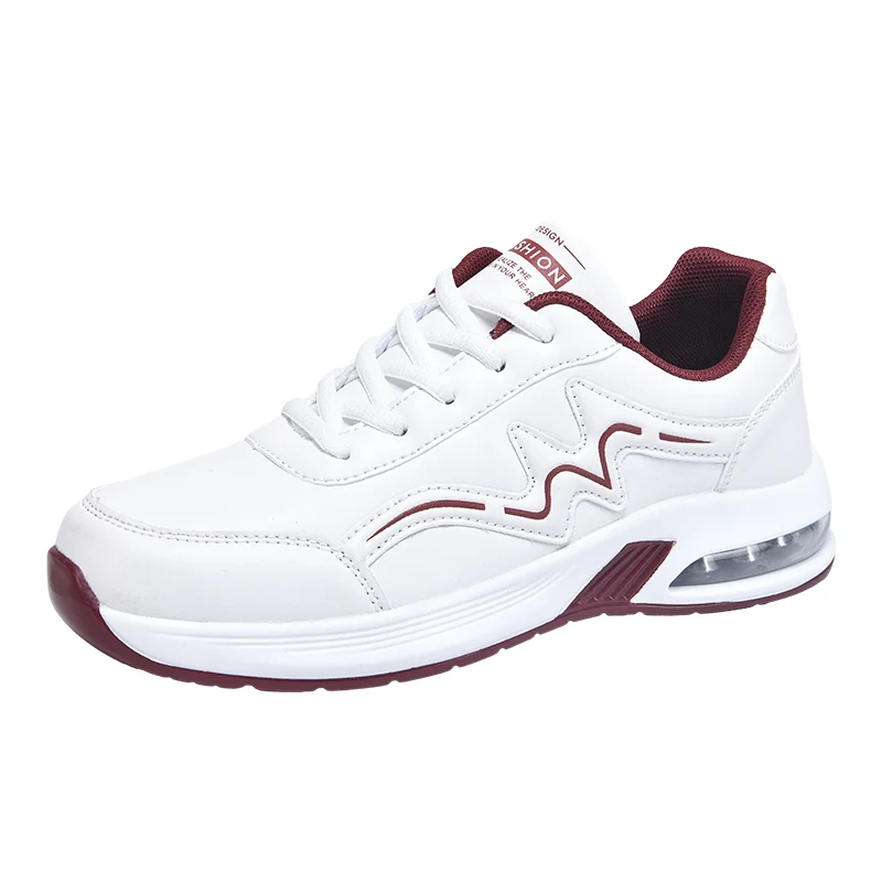 

2025New Comfortable Casual New Women's Shoes Low-top Shoes Summer Leather Four Seasons Air Cushion Large Sole Shoes High Quality