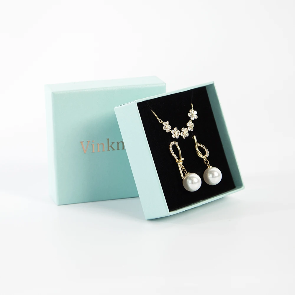 Custom Logo Drawer Travel Jewelry Cardboard Organizer Box For Rings Earrings Packaging Storage Carton Engagement Gift Case Box