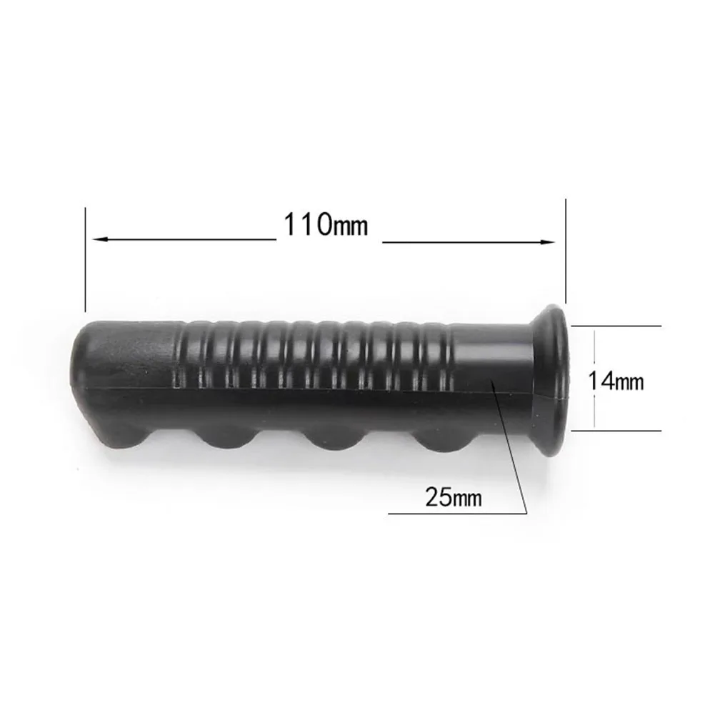 Replacement Black Handle Cover Easy Installation Efficiently Handling Non-slip Plastic Round Rubber Secure Strong