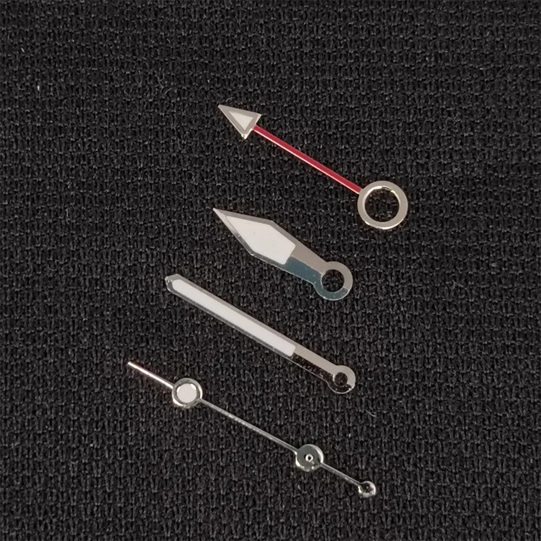 Lancette dell'orologio NH34 GMT a quattro lancette con puntatore luminoso verde Accessori per orologi per movimento NH34 o NH35