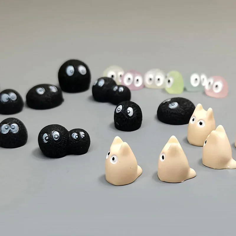 5/10pcs Mini Animals Elk Little Black Briquette Fairy Garden Miniature Toy Succulent Decoration DIY Handicraft Accessories 1-3cm