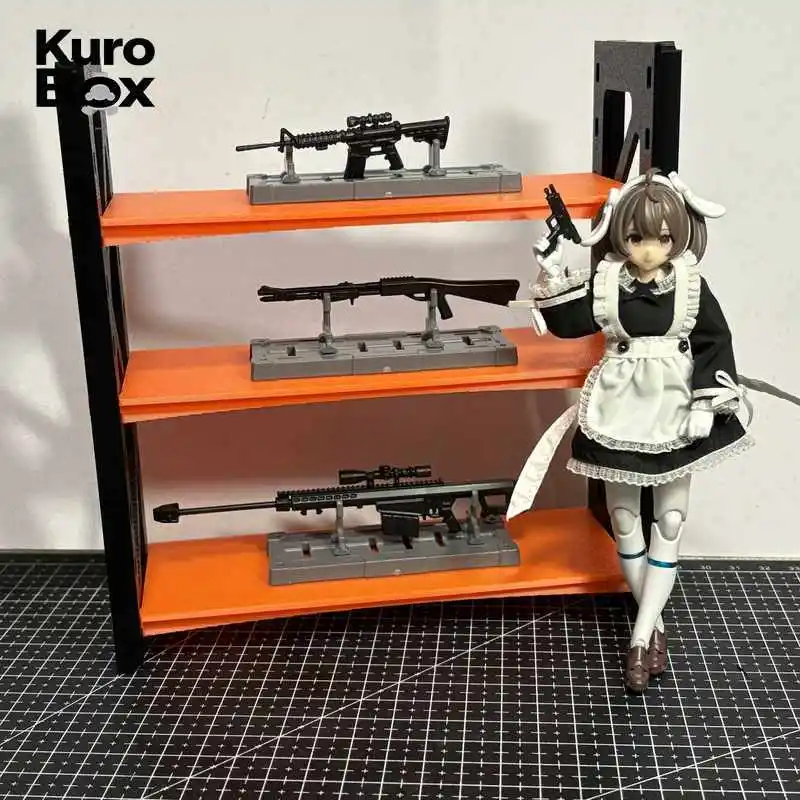 

1:12 Shelf Furniture Display Rack Model Accessory Compatible with Figma Action Figures, Kotobukiya Mecha Girl Diorama Props