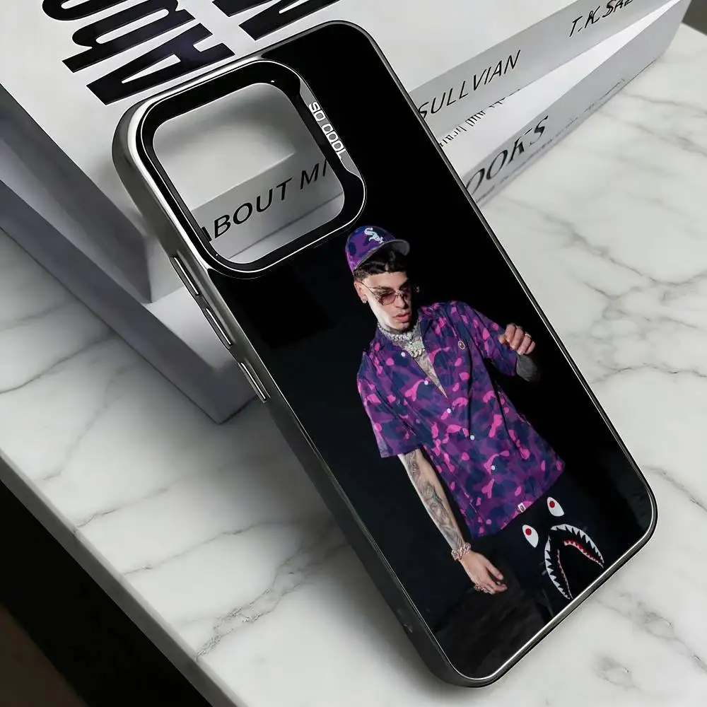 L-Luar La L Cool R-Rapper  Phone Case For iPhone 17,16,15,14,13,12Plus,Pro Max,XS,Colorful Silver Phone case Funda