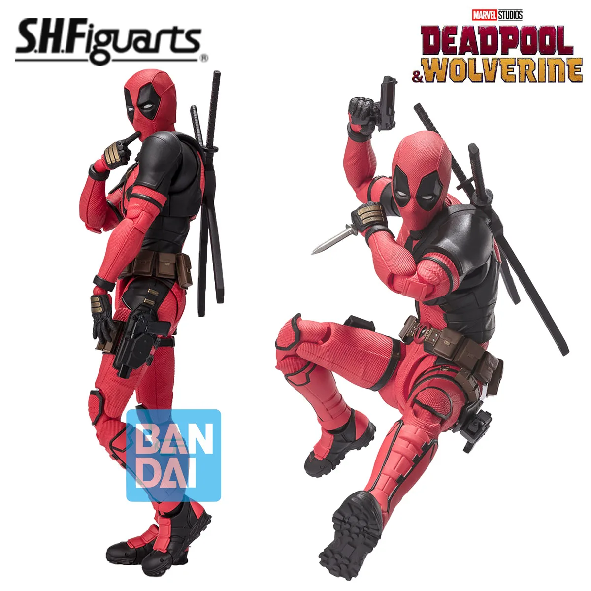 100% Original in Stock Bandai Spirits S.H.Figuarts Deadpool & Wolverine Deadpool Anime Figure Action Figure Collection Series