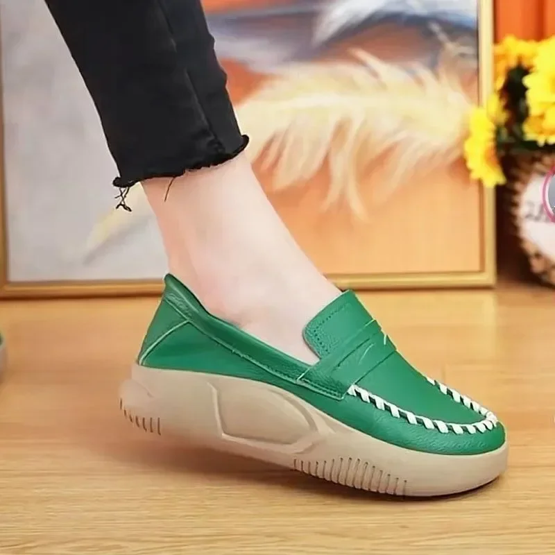 Women's Shoes Platform Leisure Slip-on Women Flat Shoes Comfortable Female Vulcanized Shoes Not Tired Feet Zapatillas De Mujer