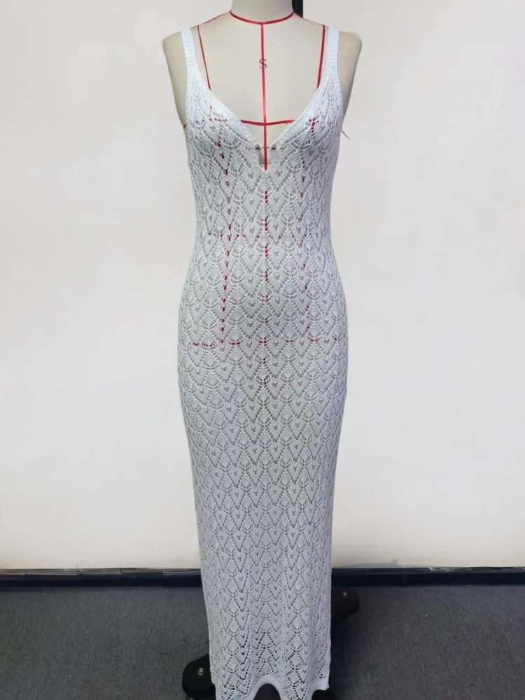 夏のカバーアップ女性水着スパゲッティストラップノースリーブローブ水着 2026 新プリントビーチホリデーマキシドレスカバーアップ