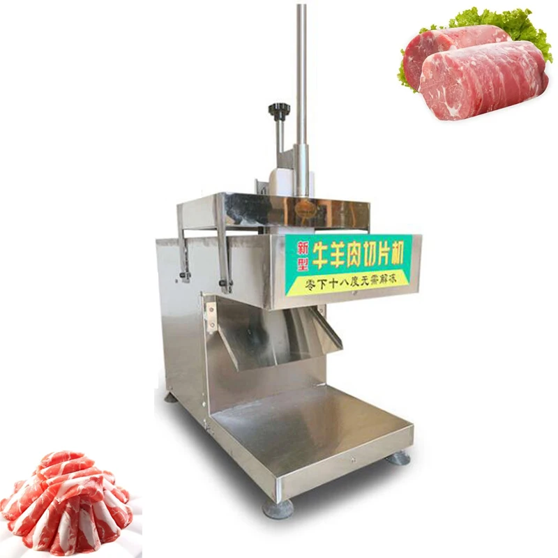 

Commercial Freezing Lamb Beef Rolls Slicer Machine Electric Meat Slicer Multifunctional Mutton Slicer Meat Planing Machine