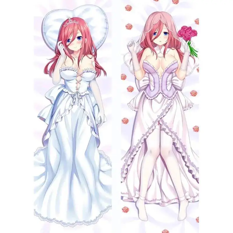 

60X180 см японское аниме The Quintessential Quintuplets Nakano Miku Dakimakura наволочка для тела, чехол для подушки на весь корпус