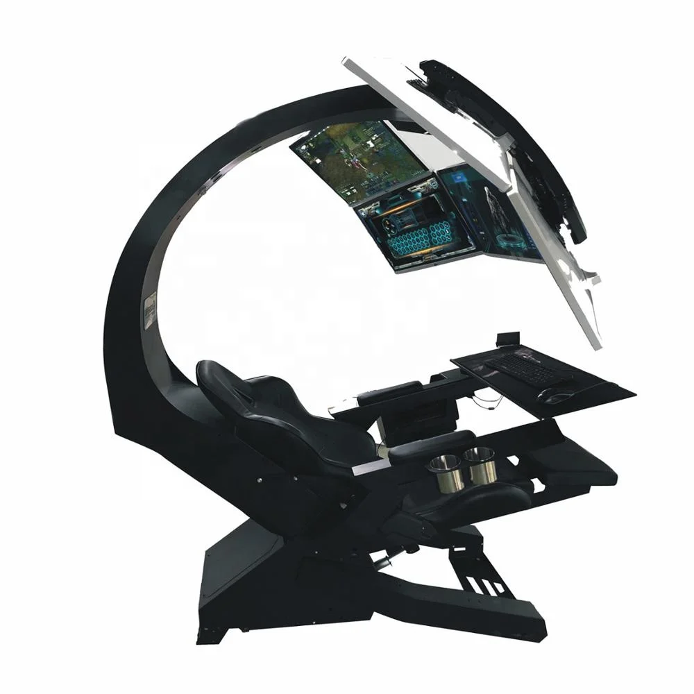 Model 320 Most Affordable Ease Comfy Type Home Office Recline Zero Gravity Chair Workstation Supports up to 5 Monitors