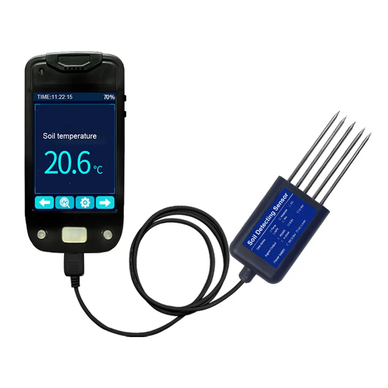Agriculture Soil Testing Kit 7 in 1 Sensor with Handheld Device for Farm Soil Analysis,Soil PH EC NPK Temperature Measurement