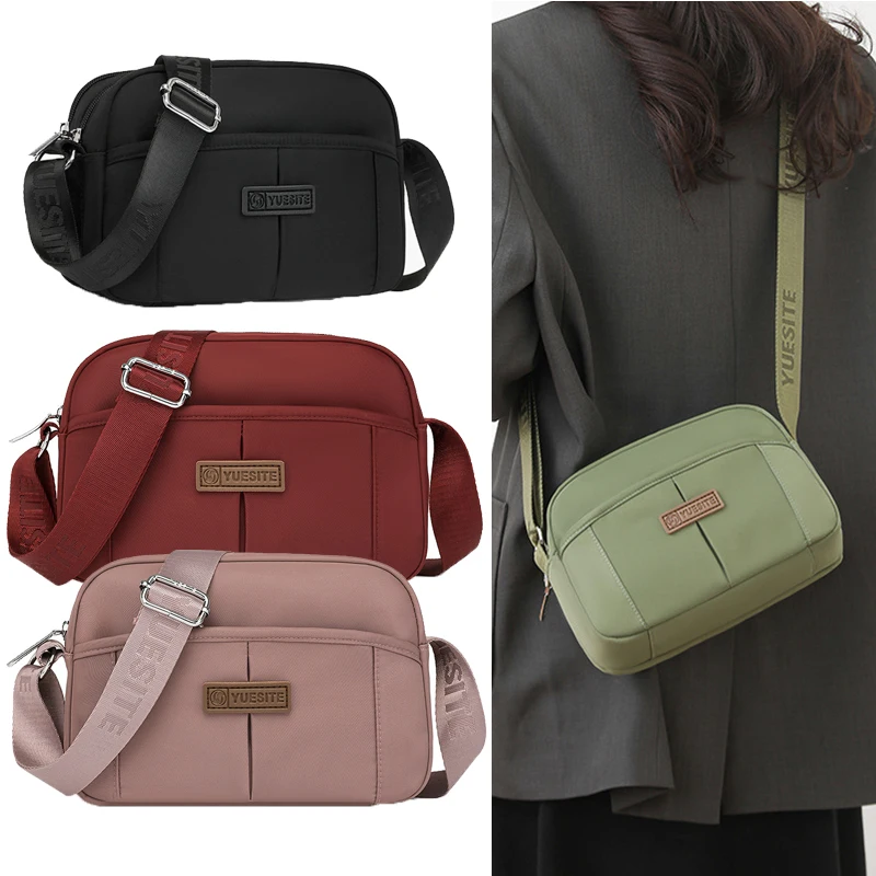 

Women's Shoulder Bag Business Leisure Large Capacity Portable Handbag Zipper Multi Layer Oxford Waterproof Summer Crossbody Bags