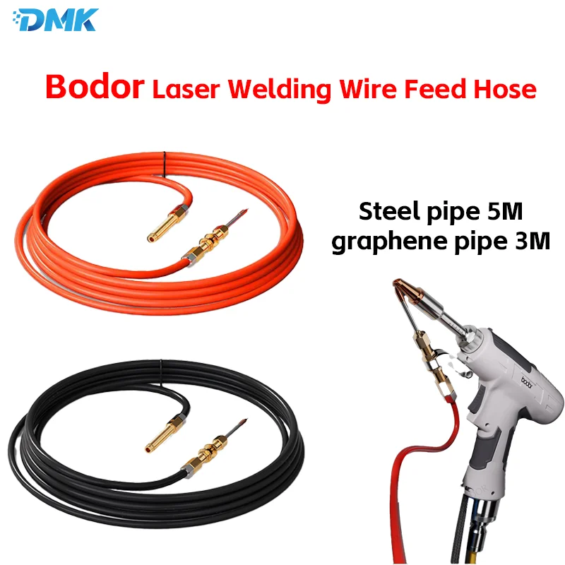 

Bodor Laser Wire Feed Hose Fiber Laser Welding Parts Feeder Pipe Steel/Graphene Tube 3M/5M For Bodor Handheld Laser Weld Gun