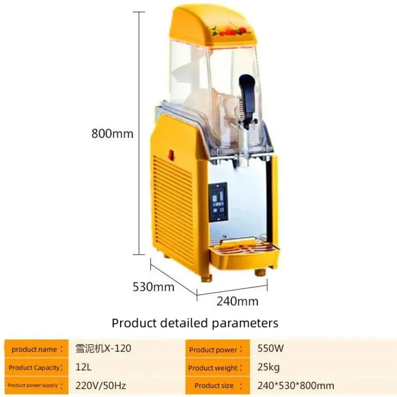 Most Popular Automatic Lowcost Slush Machine Frozen Beverage Snow Ice Machine Snow Melting Machine Suitable For Milk Tea Shop