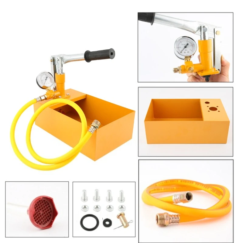 Manual Hydrostatic Pump Tester with Gauge – Professional Pressure Test Tool for Plumbing, HVAC & Water Line Applications
