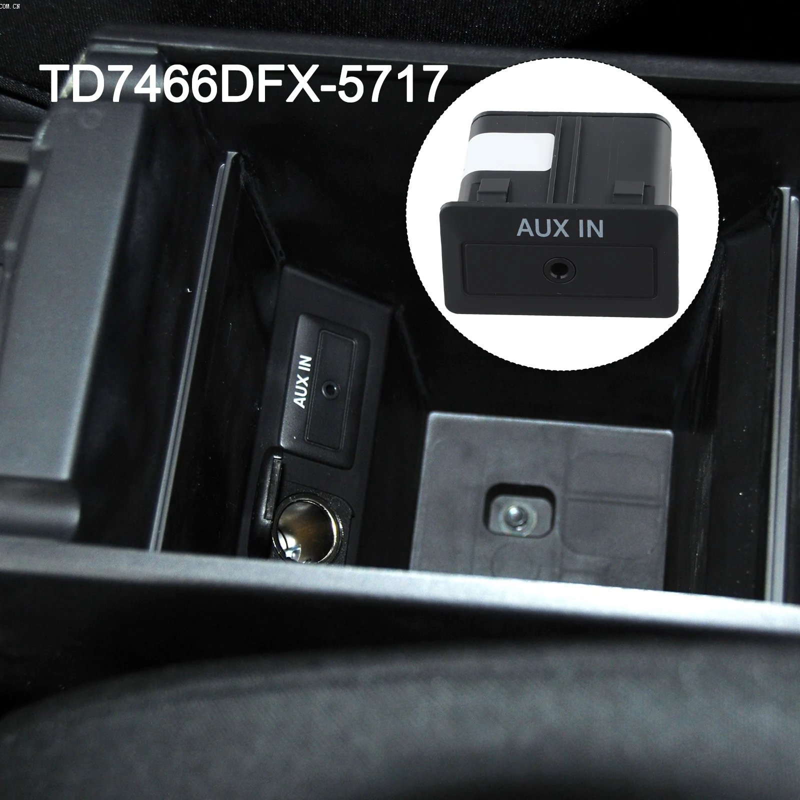 TD74-66-DFX-5717 AUX-Audio-Buchsenadapter für MAZDA 3 2010 2011 2012 2013, zusätzlicher Eingangsanschluss für die Mittelkonsole