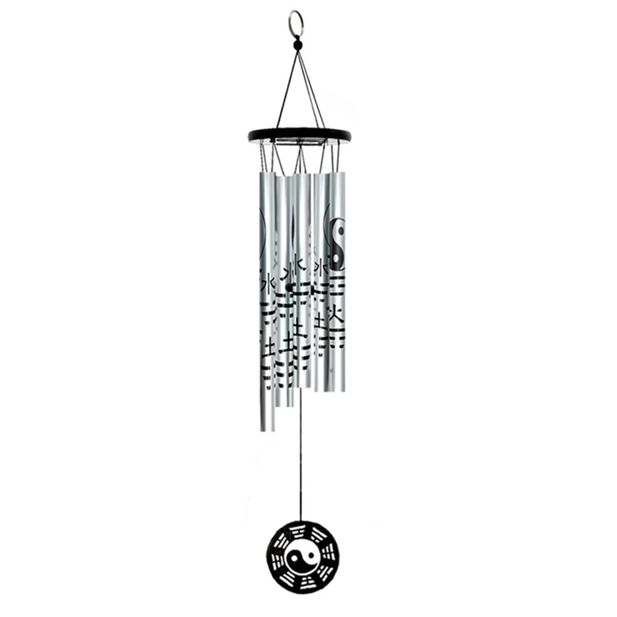 Medium Bagua Wind Chime Pendant, Retro Metal Wind Chime, Retro Fortune Wind Chime, Garden Wind Chime