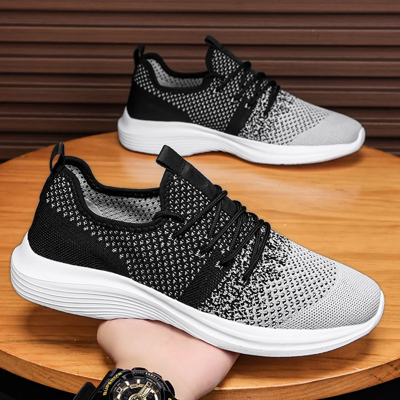 Big Size 36-48 Breathable Mesh Running Men Sports Shoes Women Mesh Sneakers Super Light Walking Footwear Casual Leisure Trainers