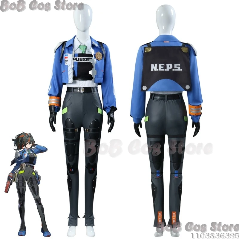 Zhu Yuan Game Zzz Cosplay Zenless Zone Zero Criminal Investigation Special Response Team New Eridu Women Costume Wig Customized