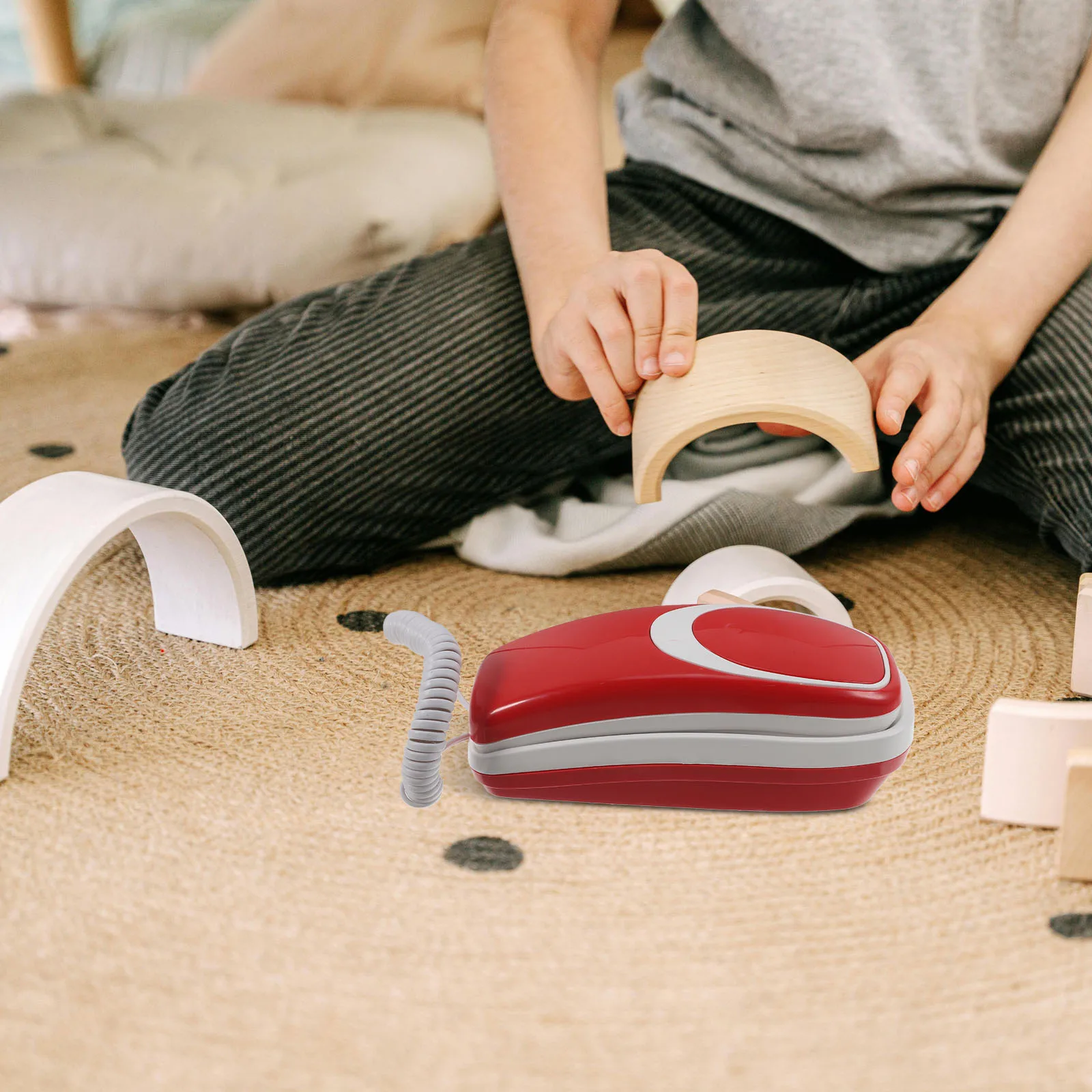 Faire semblant de jouet simulé cadran éducatif pour enfants interactif enfant en bas âge téléphone téléphone bébé éducatif