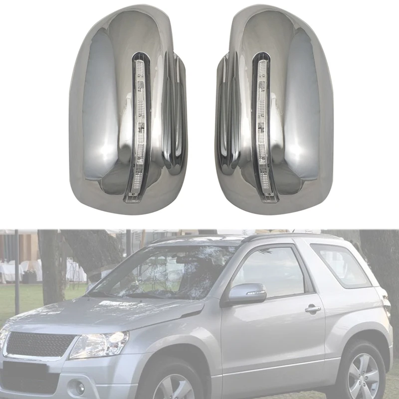 LED Mirror Cover specchietto retrovisore copertura decorativa paillettes 2 pezzi per Suzuki VITARA 2008-2012