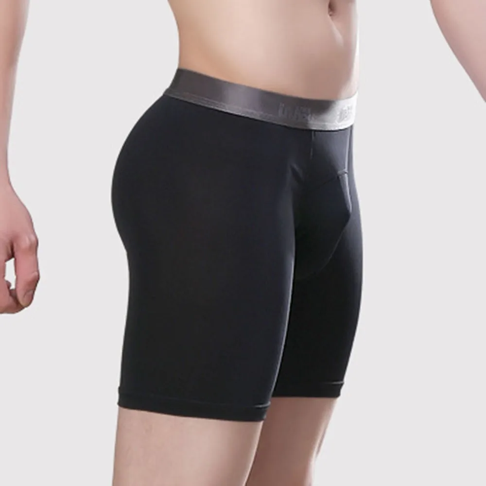 Performance Mens Sexy Boxer Briefs Underwear, Mesh Shorts Trunks, Breathable and Flexible, Nylon + Spandex Material