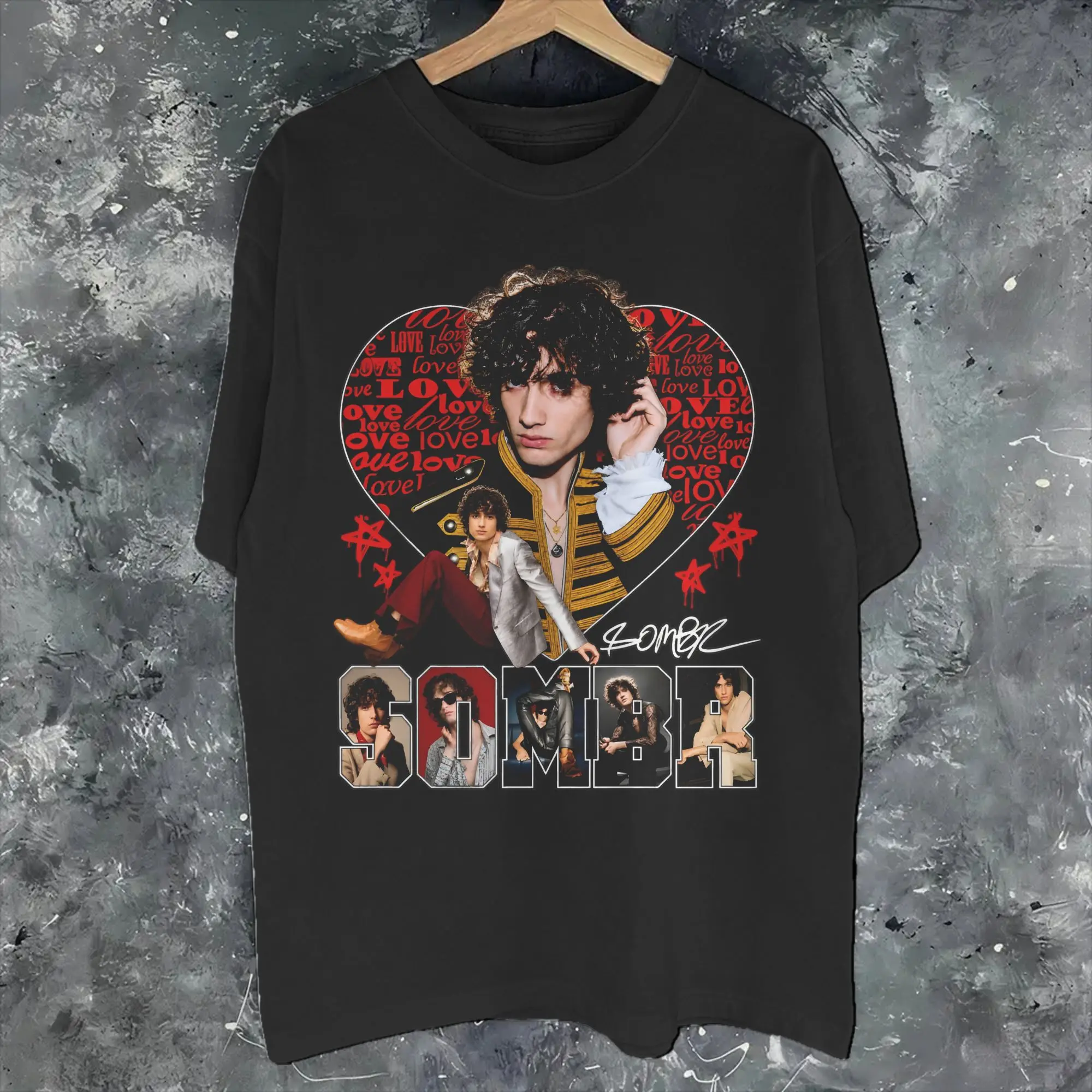 Fashion Sombr Youare The Reason World Tour 2026-2027 T Shirt For Unisex  Cotton Tee Shirt Short Sleeve Clothing