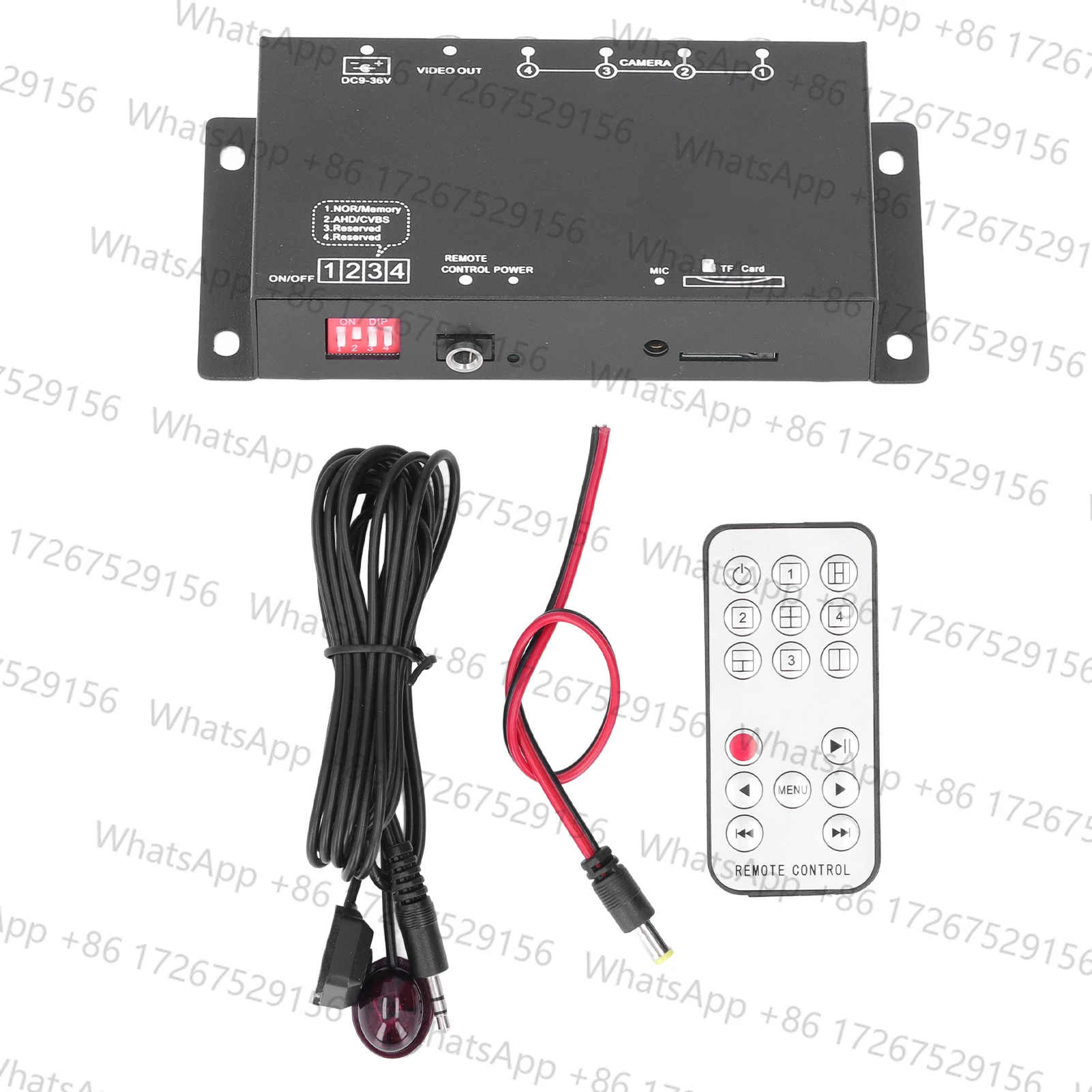 Мобильный цифровой видеорегистратор H264, алгоритм, короткое замыкание, интерфейс RCA, пульт дистанционного управления, маленький MDVR 1080P для танка