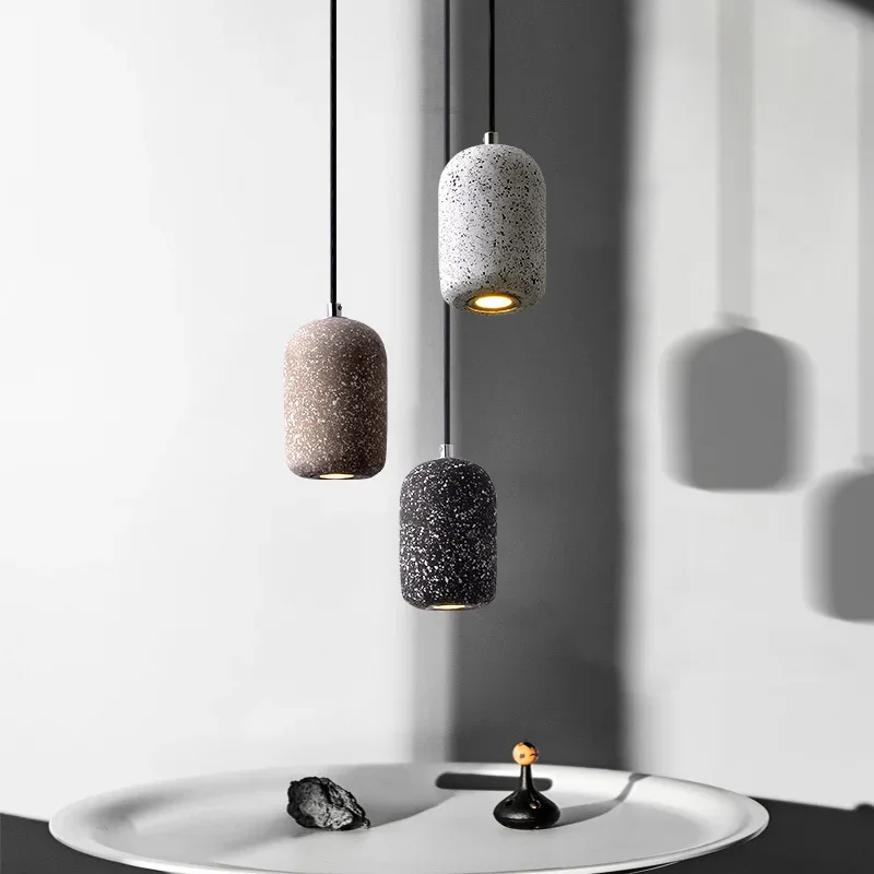 

Creative Nordic Industrial Style Cement Pendant Lamp LED Hanging Light Stone Indoor Lighting for Restaurant Bar Bedroom Hallway