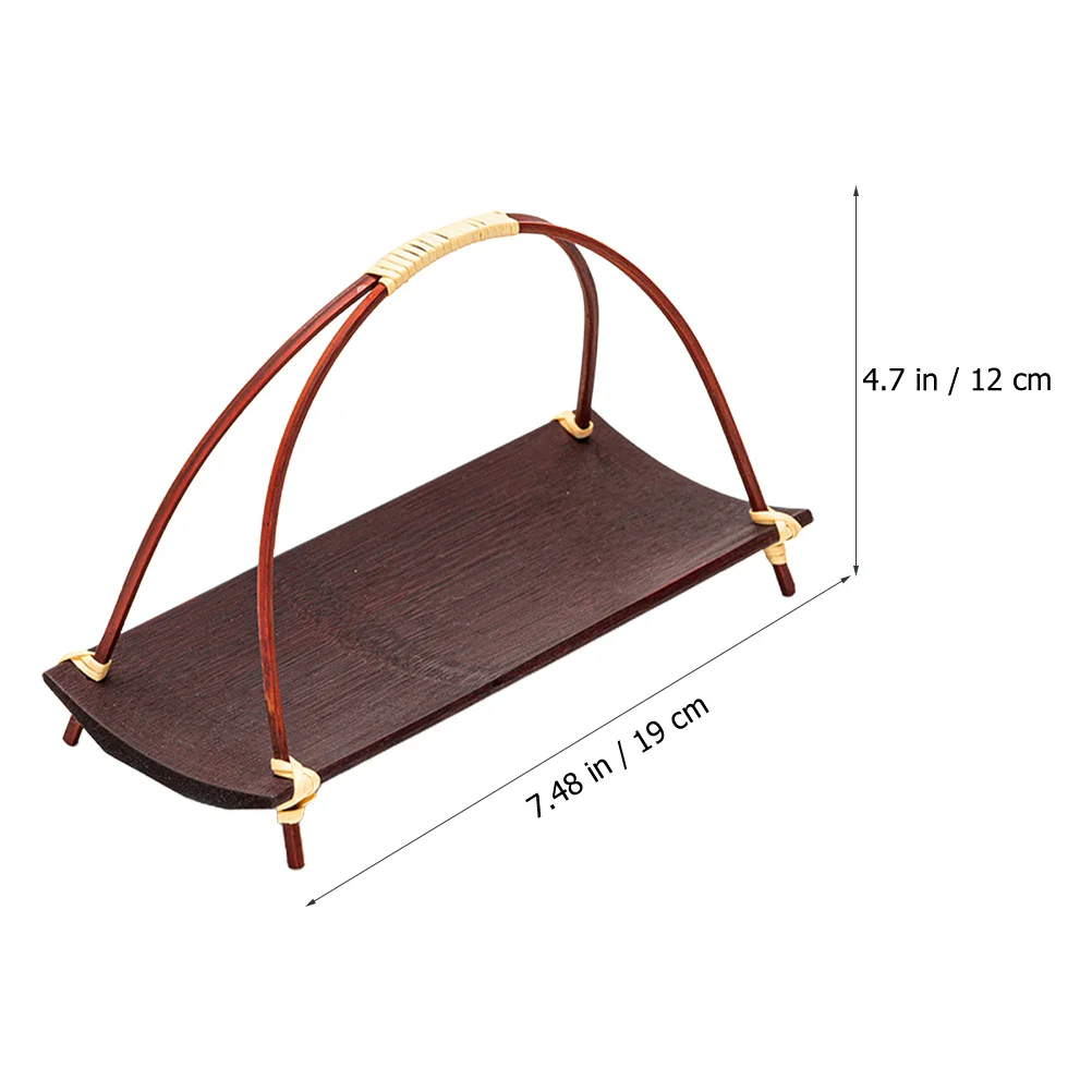 

Wooden Serving Tray Large Natural Snack Tray For Party Fruit Tea Coffee Table Decor Rustic Food Platter Storage Organizer