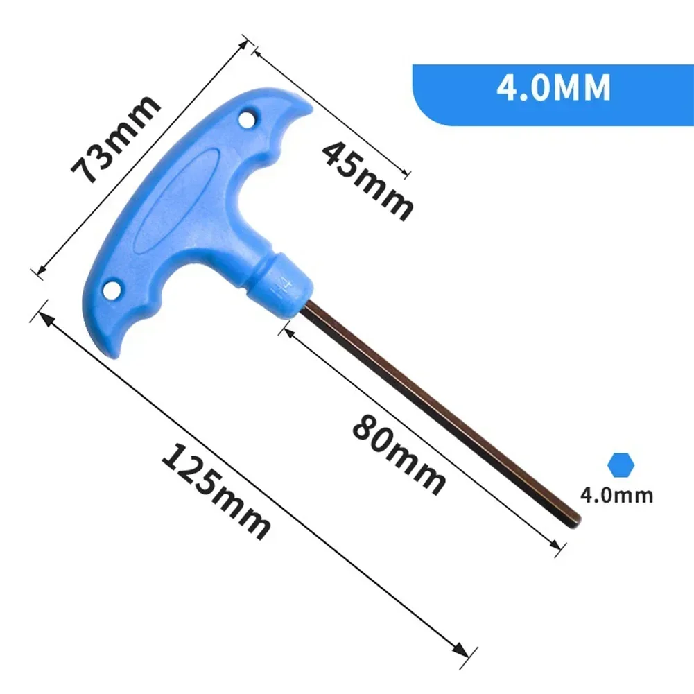 Ball Head T-shape Hex Wrench H2-H10 T Type Hex Wrench Tool Long Handle For Furniture Assembly Maintenances Screw Wrench Spanner