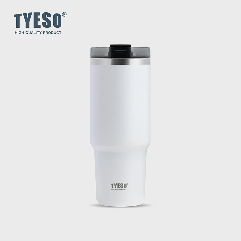 

TYESO TS-8726C/TS-8727C 600ml/900ml Vacuum Insulated Tumbler Keep Cold And Hot With Silicon Straw Botol