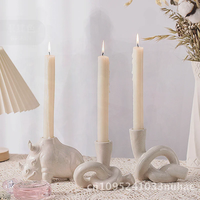 

Simple and Elegant Ceramic Aromatherapy Candle Holder Creative Home Decoration Gifts