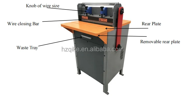 SP-450 نوعية جيدة الكهربائية التقويم ثقب آلة التثقيب كتاب ملزمة آلات إغلاق الأسلاك المزدوجة