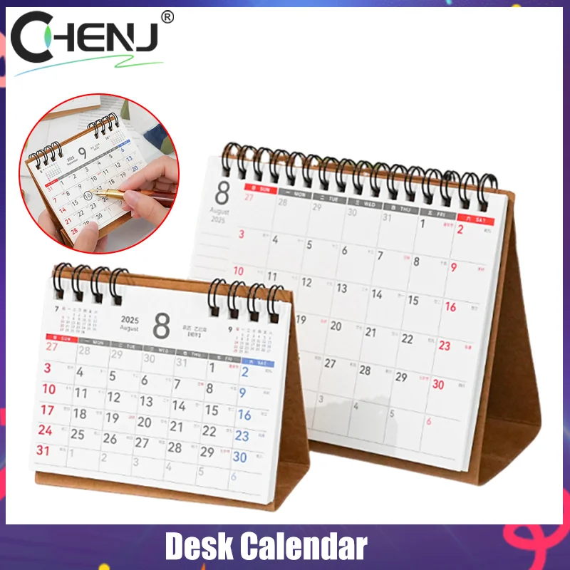 

Настольный календарь на 2026, портативное украшение для рабочего стола, планировщик расписания, ежедневник, офисные школьные принадлежности