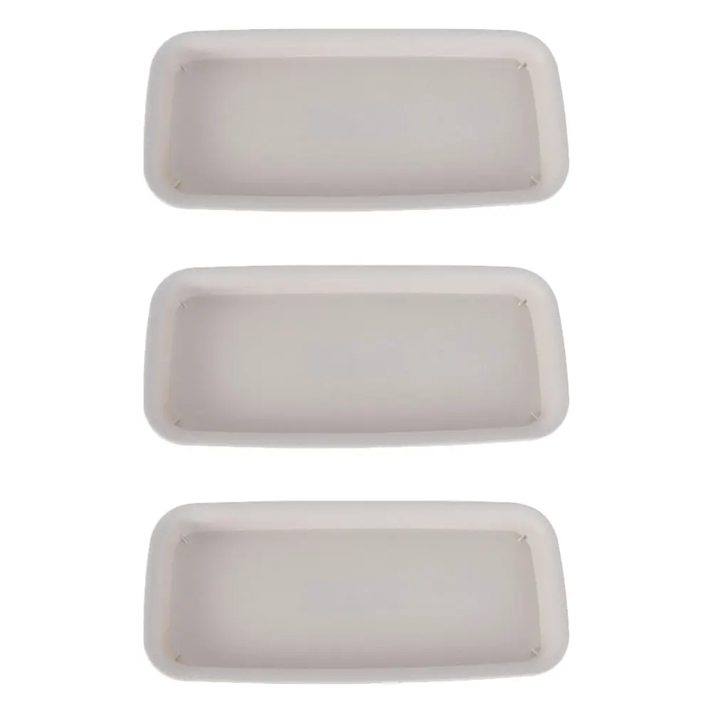 

3 Pcs Water Tray Plant Large Oval Saucer Drip Premium Material Rectangular Saucers Shelf Plastic Trays Economical Gardening