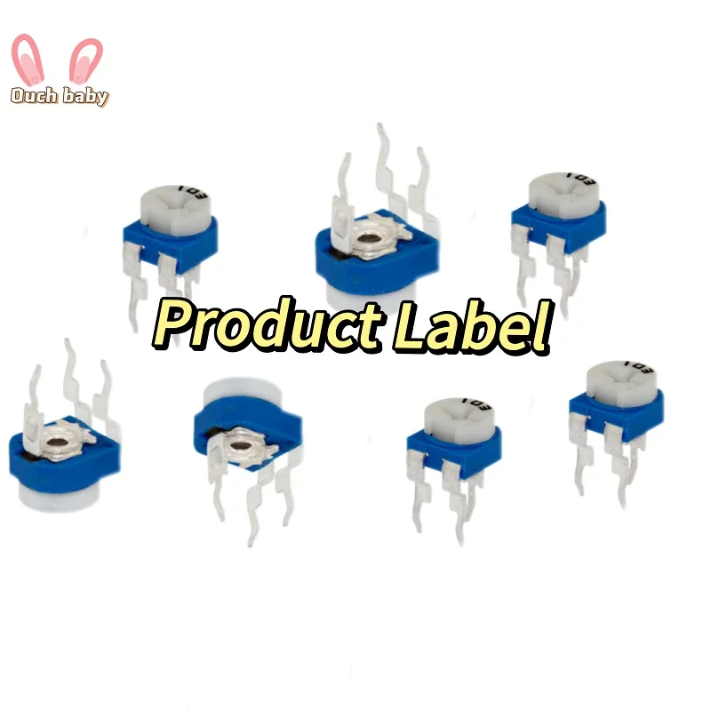 10PCS DIP Trimmer resistance Adjustable Variable Resistor 500 1K 2K 5K 50K 100K 200K 500K ohm Trimpot Potentiometer