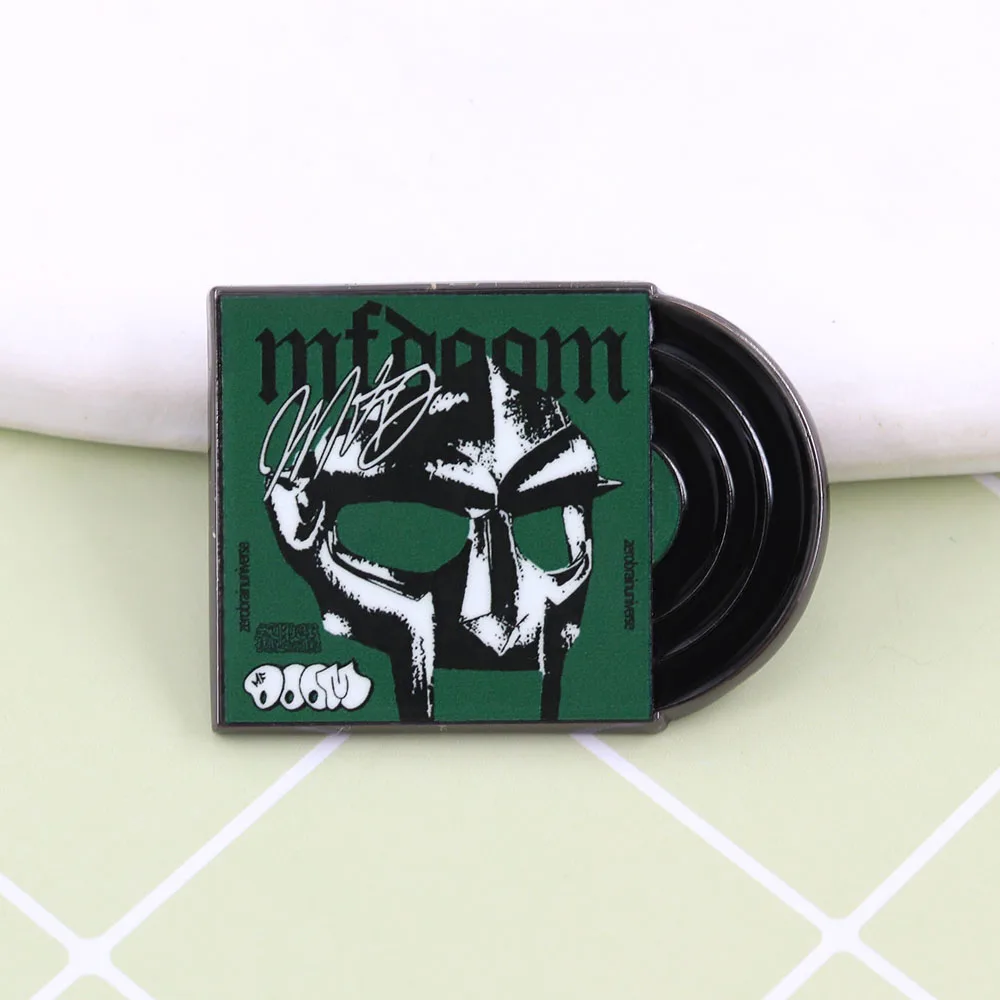Vinyl-Schallplatten-Emaille-Pins Musikalbum-Brosche Kollektion MF-DOOM Metall-Abzeichen Hip-Hop-Rock-Band Anstecknadel Fanschmuck Geschenk – Detail 28