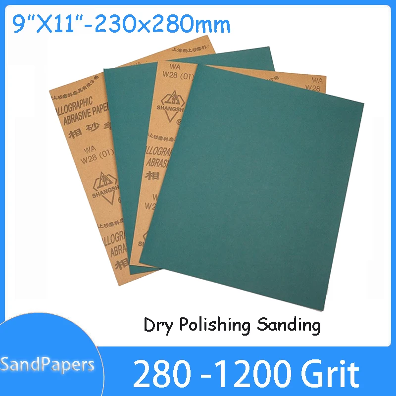 

2/5/10pcs Dry Sanding Paper Precision Jade Wood Metal Sanding Polishing Sandpaper 280 320 400 500 600 800 1000 1200 Grit