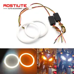 1PCS 12-24V LED Cotton Angel Eyes 60MM 70MM 80MM 90MM 100MM 110MM 120MM Halo Rings Automotive Motorcycle Circular Led Light Bulb