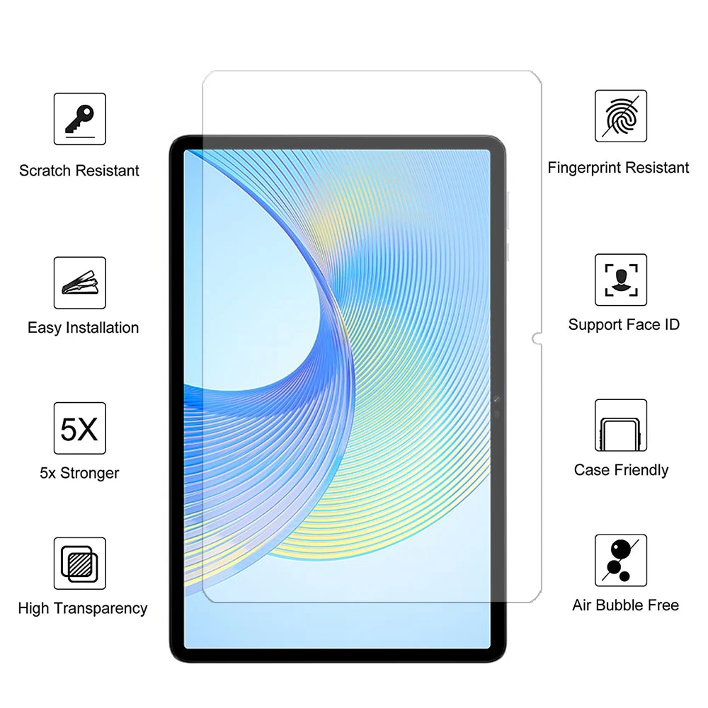 2PCS Glass screen protector for Blackview tab 16 15 pro 11 se 13 12 7 8 9 10 8E tablet protective film