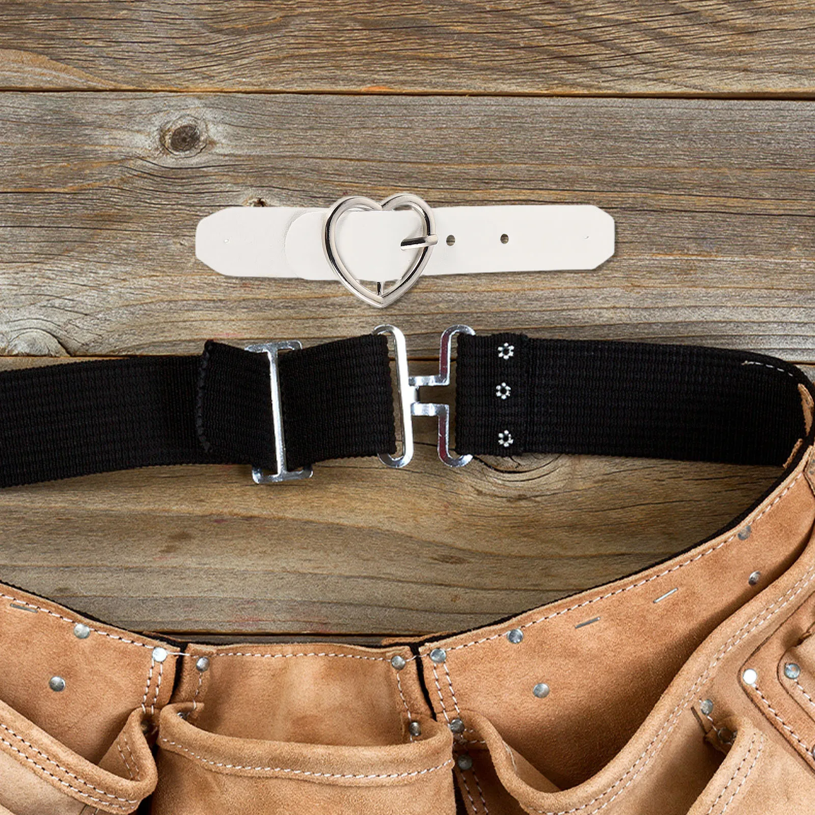 8 قطعة مشبك نجمة القلب المعدني للملابس مشبك حزام قابل للتعديل وشاح شال حقيبة الديكور إكسسوارات الأحذية ذاتية الصنع #3