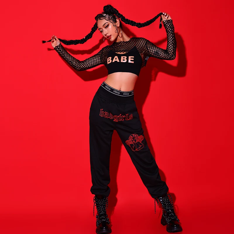 

Promotional Jazz Dance Outfit Women's Performance Clothes Bar DS Practice Suit Hip Hop Training Wear Stage Costume Female