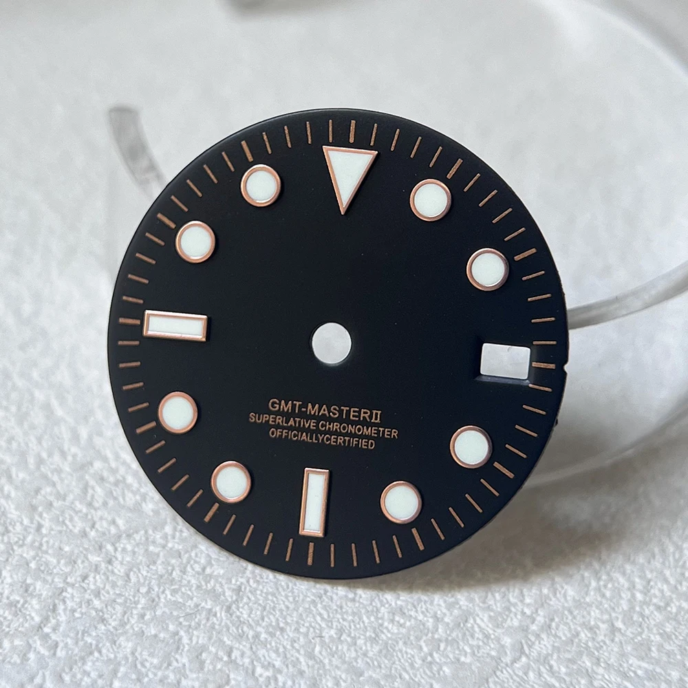 NH34/NH35 Esfera de 29mm con textura solar, calendario único, adecuado para movimiento NH34/NH35, actualización de reloj y reemplazo de piezas