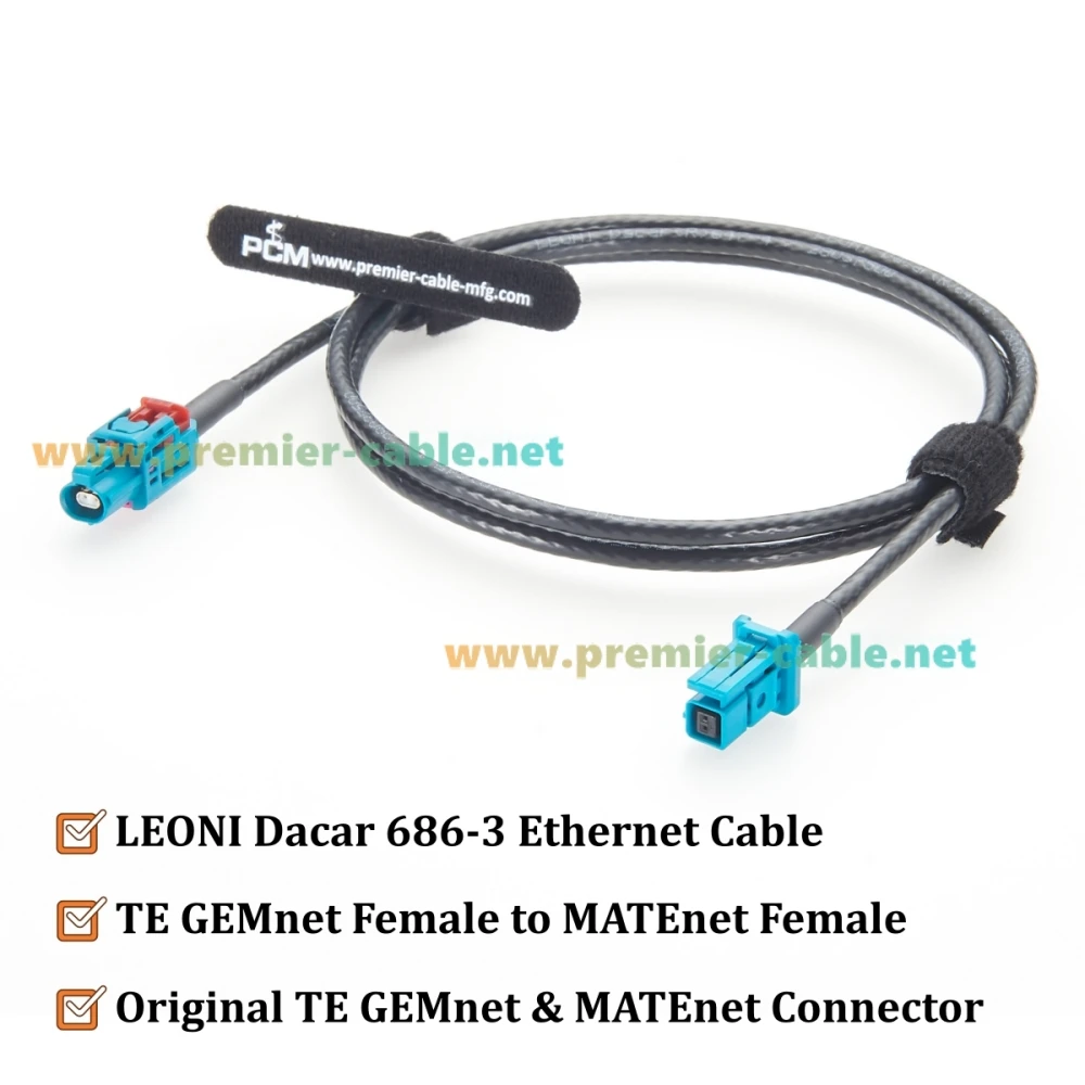 TE GEMnet Buchse auf MATEnet Buchse Automobil-Ethernet-Kabel 1-2368022-4 zu 2302510-9 10Gbps Fahrzeugnetzwerkkabel für ADAS – Detail 2