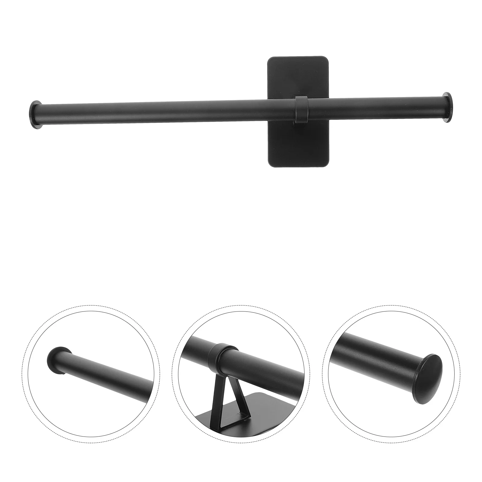 

1Set Bathroom Towel Rack Wall Mounted Aluminium Alloy Towel Bar Easy to Install Space Saving Home Decor Item