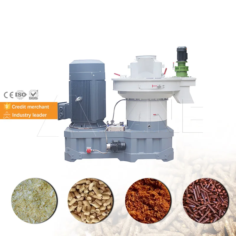 La máquina industrial de España de gran capacidad LANE 1-1,5 T/H hace la máquina de pellets de anillo de madera