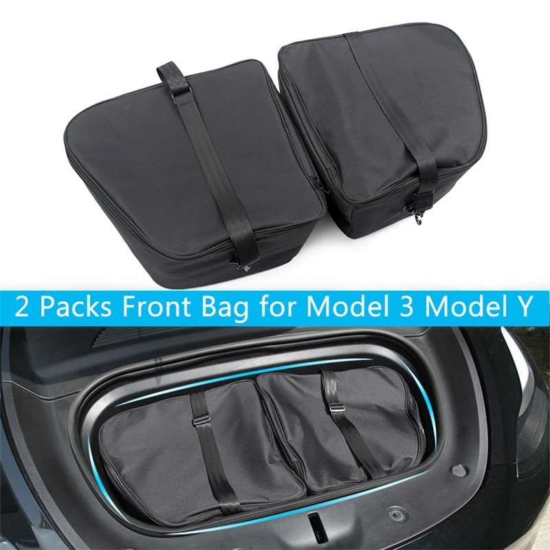 Front Trunk Luggage Bag Waterproof Organizer with Straps for Tesla Model 3 Model Y 2016-2022 Outdoor Camping Cargo Container