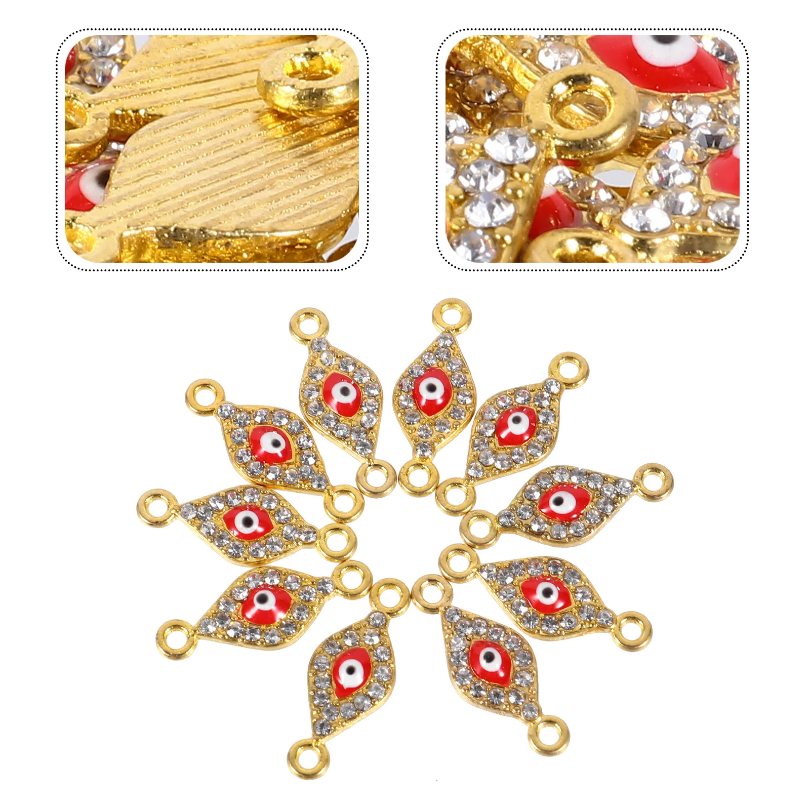 

20Pcs Evil Eye Alloy Charms Creative DIY Jewelry Pendants Hanging Ornaments Decorative Accessories Alloy Charms