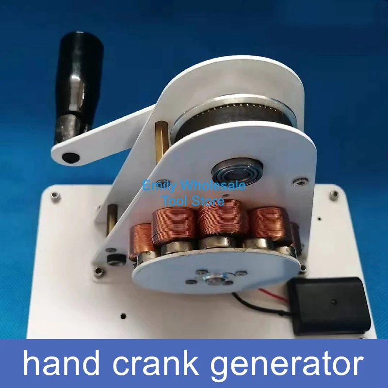 

12V permanent magnet small power generation physical electromagnetism teaching demonstration hand-cranked USB charging generator