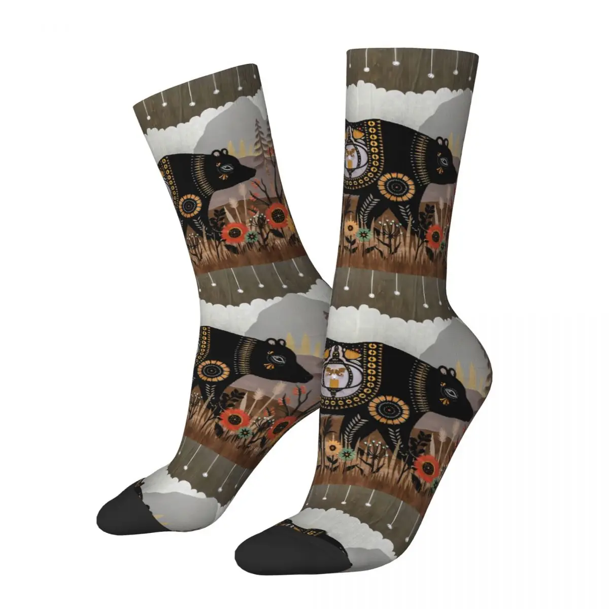 

Забавные мужские носки Ночная свинья ретро Британский народный Харадзюку короткие носки с принтом в подарок